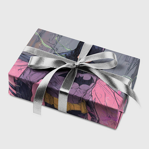 Бумага для упаковки Бэтмен с розовым плащом / 3D-принт – фото 2