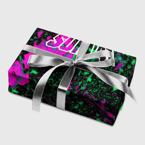 Бумага для упаковки Sum 41 неоновые краски / 3D-принт – фото 2