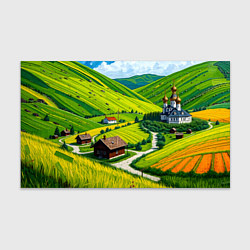 Бумага для упаковки Русская душа и поле, цвет: 3D-принт