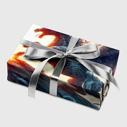 Бумага для упаковки Пегас тёмных сил - нейроарт, цвет: 3D-принт — фото 2