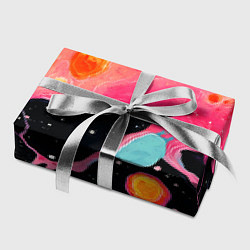 Бумага для упаковки Розовая текстура в черном, цвет: 3D-принт — фото 2