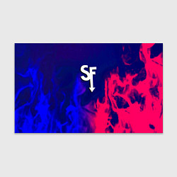 Бумага для упаковки Sally face neon flame, цвет: 3D-принт