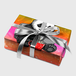 Бумага для упаковки Панда с кофе за ноутом, цвет: 3D-принт — фото 2