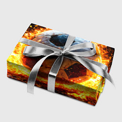 Бумага для упаковки Футбольный мяч в огне, цвет: 3D-принт — фото 2