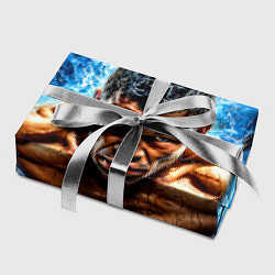Бумага для упаковки Артуро Гатти в синем пламени, цвет: 3D-принт — фото 2
