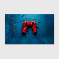 Бумага для упаковки Бойцовские перчатки на синем, цвет: 3D-принт