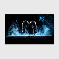 Бумага для упаковки Черные бойцовские перчатки в дыму, цвет: 3D-принт