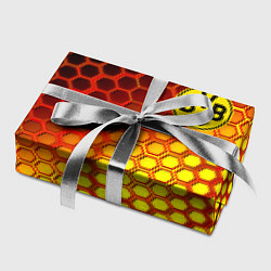 Бумага для упаковки Borussia металлические соты, цвет: 3D-принт — фото 2