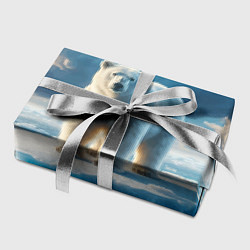 Бумага для упаковки Полярный медведь на льдине, цвет: 3D-принт — фото 2