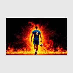 Бумага для упаковки Волейболист в огне, цвет: 3D-принт
