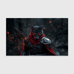 Бумага для упаковки Волк воин в доспехах, цвет: 3D-принт