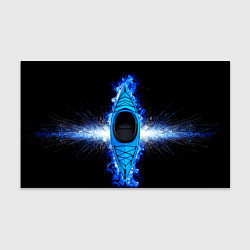 Бумага для упаковки Каяк в синем пламени, цвет: 3D-принт