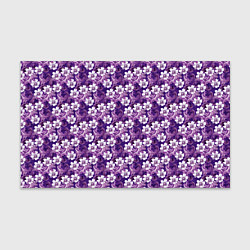 Бумага для упаковки Нежный сиреневый цветочный паттерн, цвет: 3D-принт