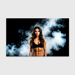 Бумага для упаковки Фитоняшка в дыму, цвет: 3D-принт