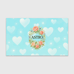 Бумага для упаковки Astro логотип в цветочном венке, цвет: 3D-принт