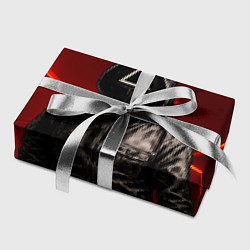 Бумага для упаковки Игра в кальмара - страж в черном, цвет: 3D-принт — фото 2