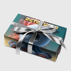 Бумага для упаковки Blueberini Octopusini мем, цвет: 3D-принт — фото 2