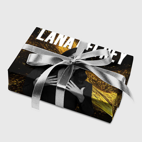 Бумага для упаковки Lana Del Rey в черном платье / 3D-принт – фото 2