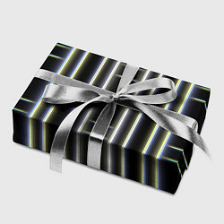 Бумага для упаковки Neon yellow blue white, цвет: 3D-принт — фото 2