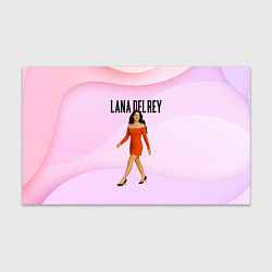 Бумага для упаковки Lana Del Rey - оранжевое платье, цвет: 3D-принт