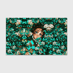 Бумага для упаковки Танджиро Demon slayer в цветах, цвет: 3D-принт