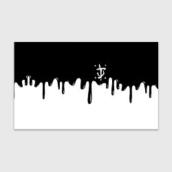 Бумага для упаковки Doom logo жидкие краски, цвет: 3D-принт