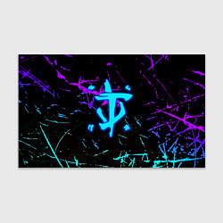 Бумага для упаковки Doom неоновые штрихи, цвет: 3D-принт