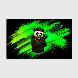 Бумага для упаковки Панда рэпер с микрофоном, цвет: 3D-принт