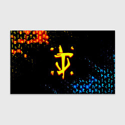 Бумага для упаковки Doom огненные символы, цвет: 3D-принт