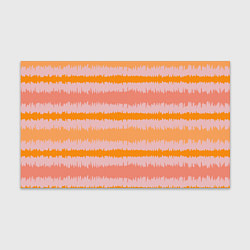Бумага для упаковки Полосы зигзагообразные оранжево-розовые, цвет: 3D-принт