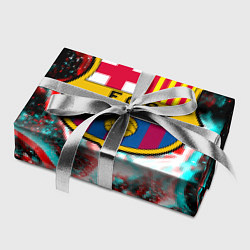 Бумага для упаковки Barcelona огонь глитч, цвет: 3D-принт — фото 2