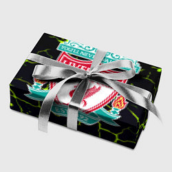 Бумага для упаковки Ливерпуль зеленые трещины, цвет: 3D-принт — фото 2