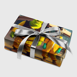 Бумага для упаковки Шрек и Данки пустились во все тяжкие, цвет: 3D-принт — фото 2