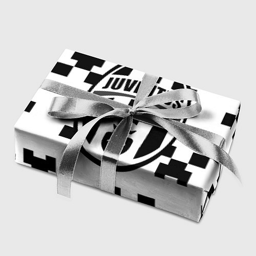 Бумага для упаковки Juventus x minecraft pattern / 3D-принт – фото 2