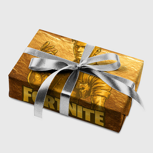 Бумага для упаковки Fortnite золотой Мидас / 3D-принт – фото 2