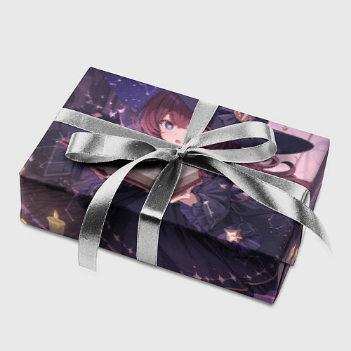 Бумага для упаковки Аниме Ведьма Читает Книгу Заклинаний / 3D-принт – фото 2