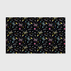 Бумага для упаковки Паттерн с черепами и геометрическими фигурами в ст, цвет: 3D-принт