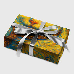 Бумага для упаковки Кот-мем бу в стиле Ван Гога, цвет: 3D-принт — фото 2