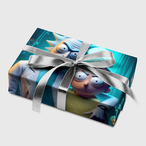 Бумага для упаковки Rick with Morty - halloween night / 3D-принт – фото 2