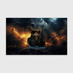 Бумага для упаковки The purrminator кот терминатор, цвет: 3D-принт