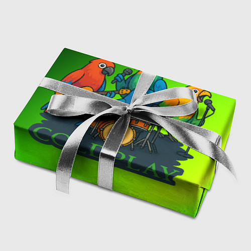 Бумага для упаковки Coldplay группа из попугаев / 3D-принт – фото 2