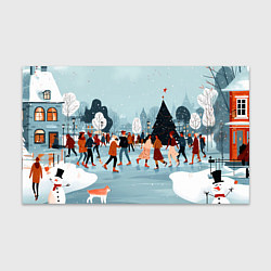 Бумага для упаковки Рождественский каток, цвет: 3D-принт