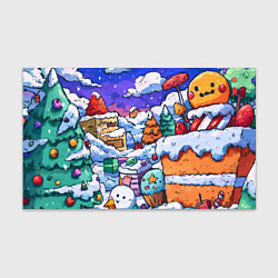 Бумага для упаковки Новогоднее настроение из сладостей, цвет: 3D-принт