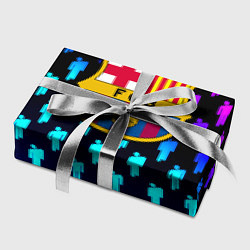 Бумага для упаковки Barcelona люди градиент неон, цвет: 3D-принт — фото 2