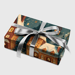 Бумага для упаковки Сказочный Новогодний городок, цвет: 3D-принт — фото 2
