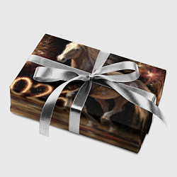 Бумага для упаковки 2026 Лошадь на фоне салюта, цвет: 3D-принт — фото 2