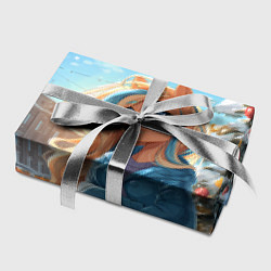 Бумага для упаковки Лошадка на новогодней площади, цвет: 3D-принт — фото 2