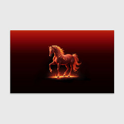 Бумага для упаковки Узор с конем огнем, цвет: 3D-принт