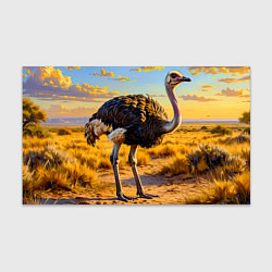 Бумага для упаковки Страус саванны, цвет: 3D-принт