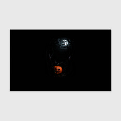 Бумага для упаковки Тёмный лес ночью - Хэллоуин: луна и тыква, цвет: 3D-принт